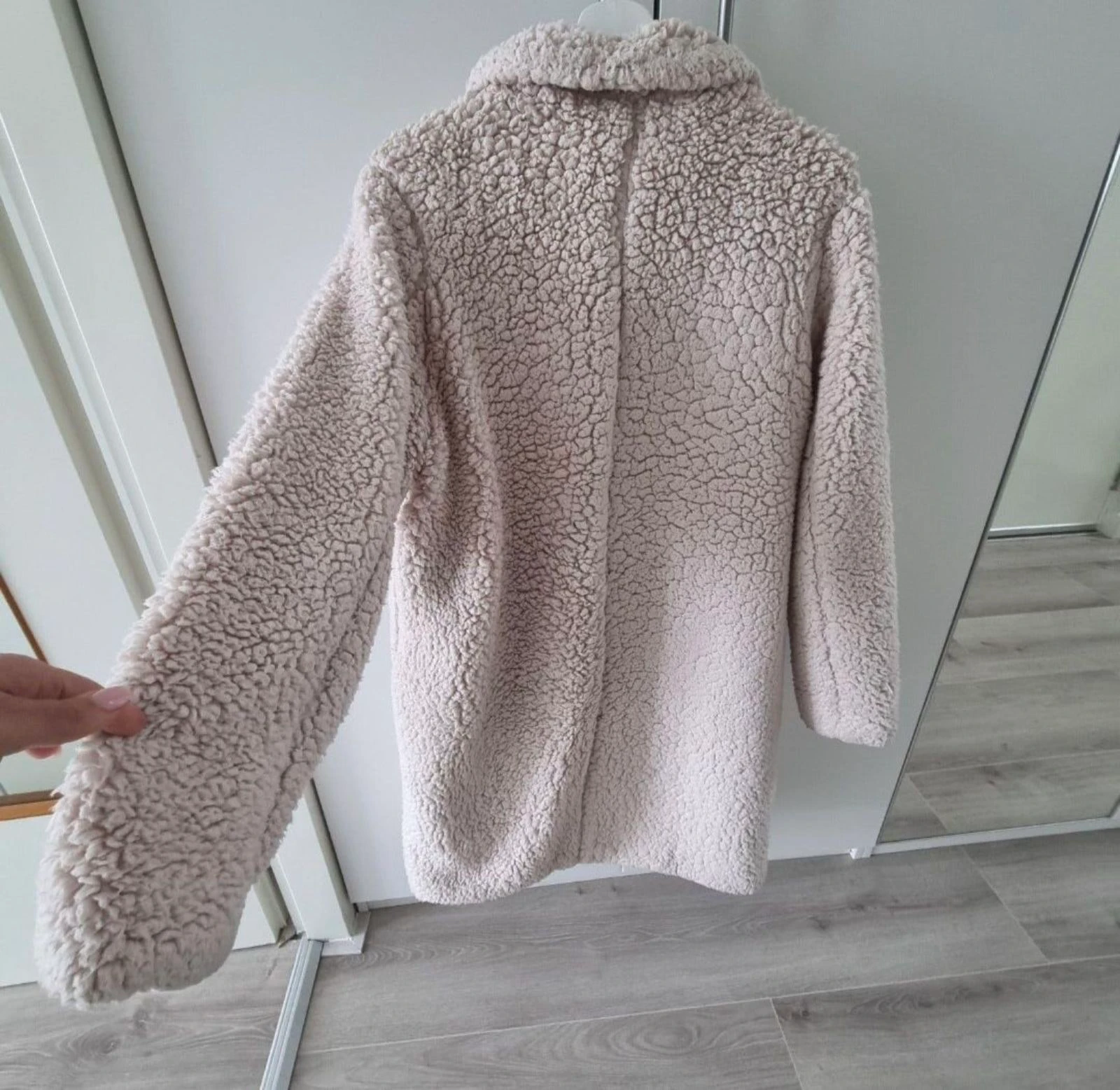 Wibra Chaqueta Teddy Beige / Abrigo de Piel Sintética (Talla L) – Suave y Cálido – photo 8